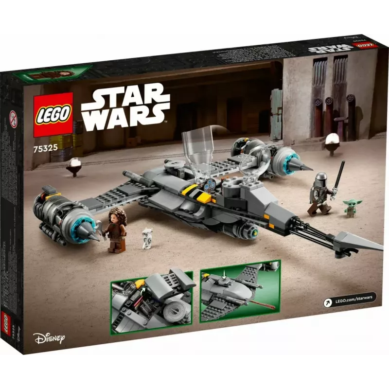 Konstruktsioonimänguasi LEGO Star Wars N-1 Starfighter koos Lapse (Beebi Yoda) figuuriga 75325