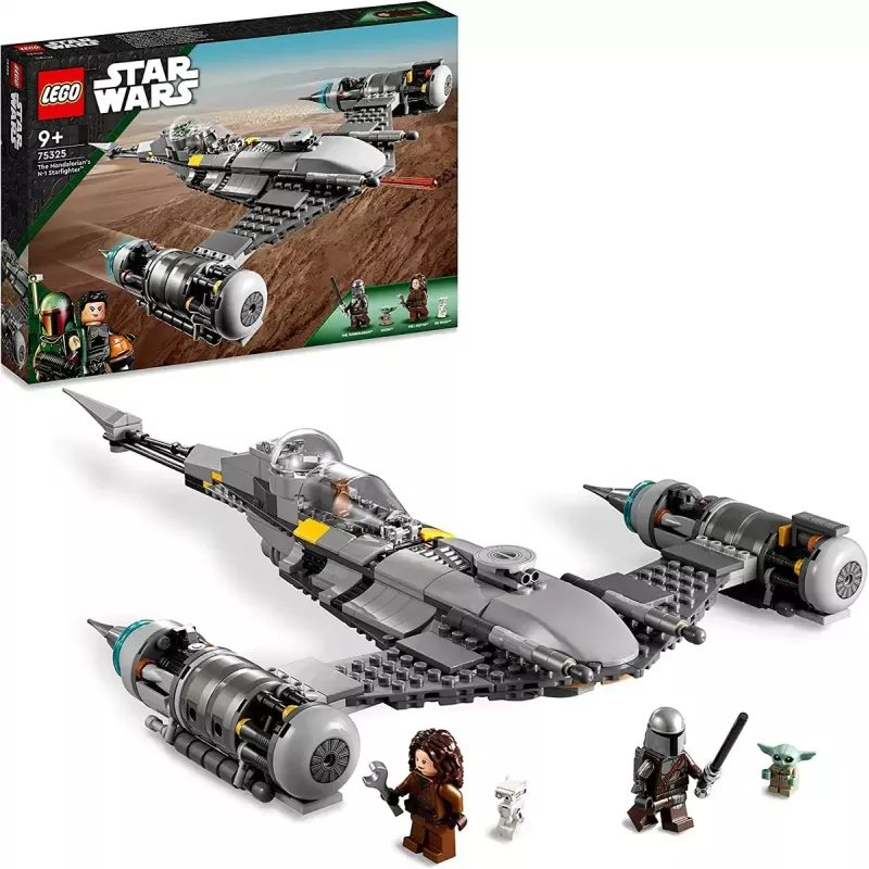 Konstruktsioonimänguasi LEGO Star Wars N-1 Starfighter koos Lapse (Beebi Yoda) figuuriga 75325