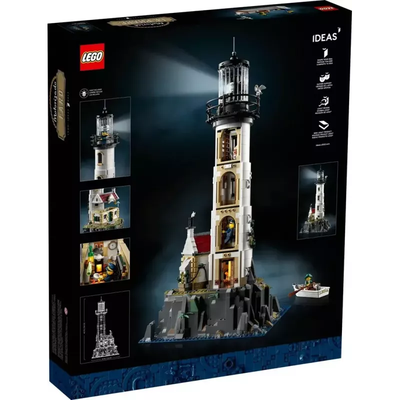 LEGO Ideas 21335 mootoriga tuletorn – 2065 detaili, mootoriga pöörlev tuli, 18+