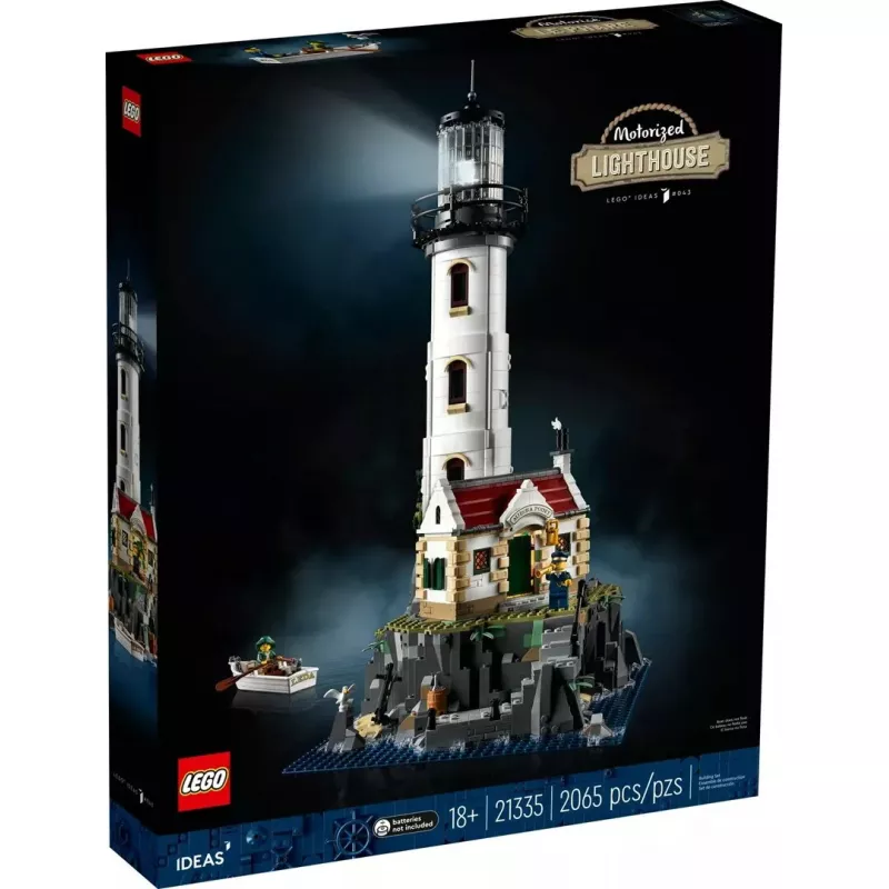 LEGO Ideas 21335 mootoriga tuletorn – 2065 detaili, mootoriga pöörlev tuli, 18+