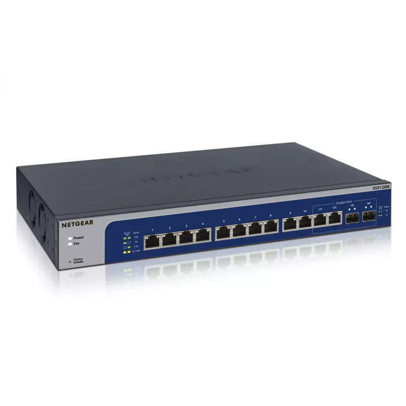 NETGEAR XS512EM hallatav L2 10G Ethernet (100/1000/10000) 1U sinine, hall