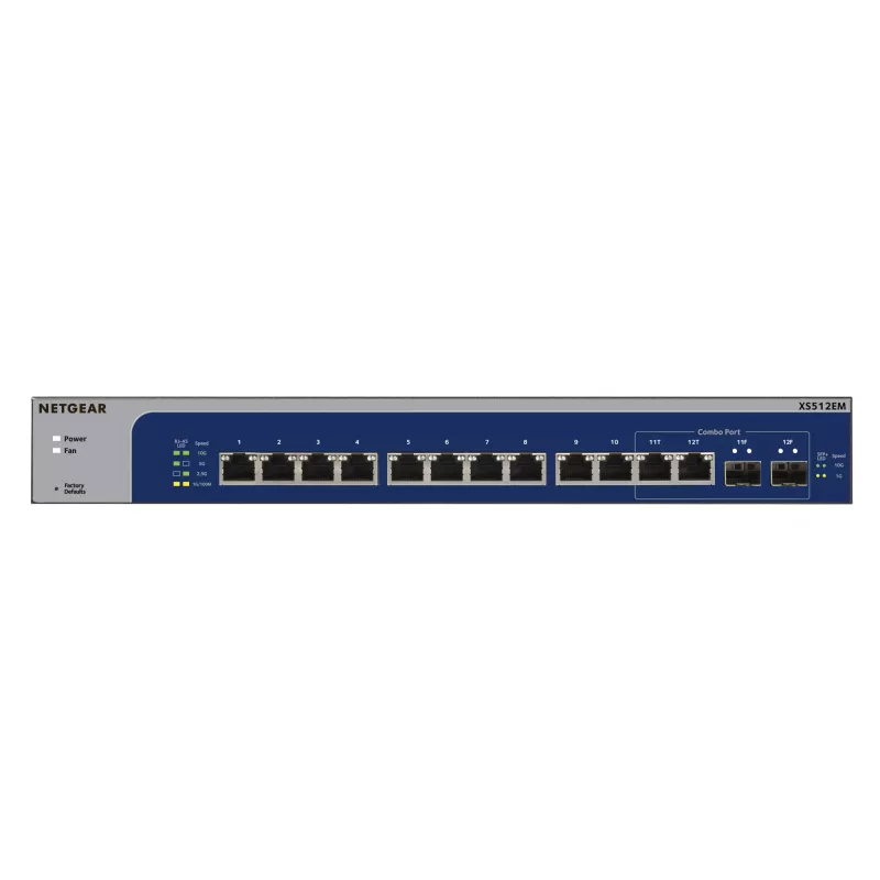 NETGEAR XS512EM hallatav L2 10G Ethernet (100/1000/10000) 1U sinine, hall