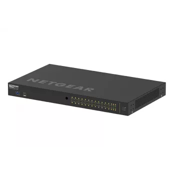 NETGEAR GSM4230P-100EUS võrgukommutaator Hallatav L2/L3 Gigabit Ethernet (10/100/1000) Power over Ethernet (PoE) 1U Must