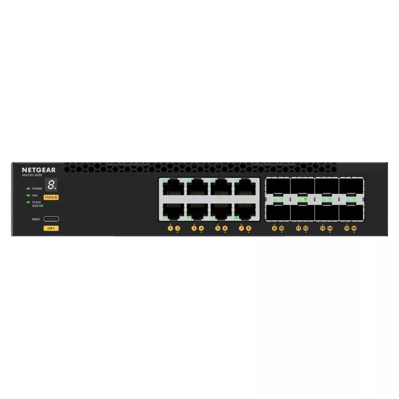 NETGEAR M4350-8X8F Hallatav L3 10G Ethernet (100/1000/10000) 1U Must
