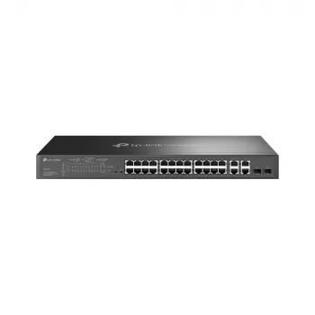 TP-Link Omada SL2428P võrgulüliti hallatav L2 Fast Ethernet (10/100) Power over Ethernet (PoE) 1U Must