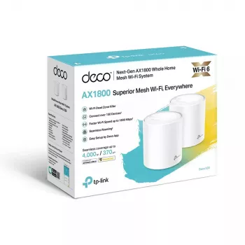 TP-Link AX1800 kogu kodu Mesh Wi-Fi 6 süsteem, 2-pakk