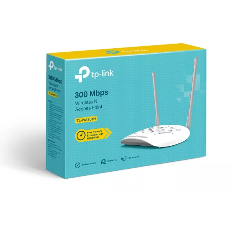 TP-Link TL-WA801N traadita pääsupunkt 300 Mbit/s Valge Power over Ethernet (PoE)