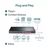 TP-Link 16-port 10/100 Mbps + 2-port Gigabit riiulile paigaldatav PoE-lüliti 16 PoE+ pordiga