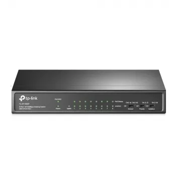TP-Link 9-pordiline 10/100Mbps lauavõrgulüliti 8 PoE+ pordiga