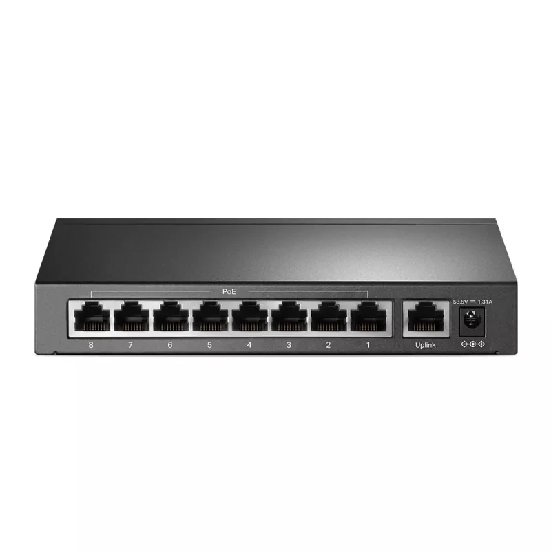 TP-Link 9-pordiline 10/100Mbps lauavõrgulüliti 8 PoE+ pordiga