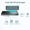 TP-Link 18-port Gigabit riiulisse paigaldatav lüliti 16 PoE+-ga, haldamata, Gigabit Ethernet (10/100/1000), täisdupleks, Power over Ethernet (PoE), riiulisse paigaldamine, 1U