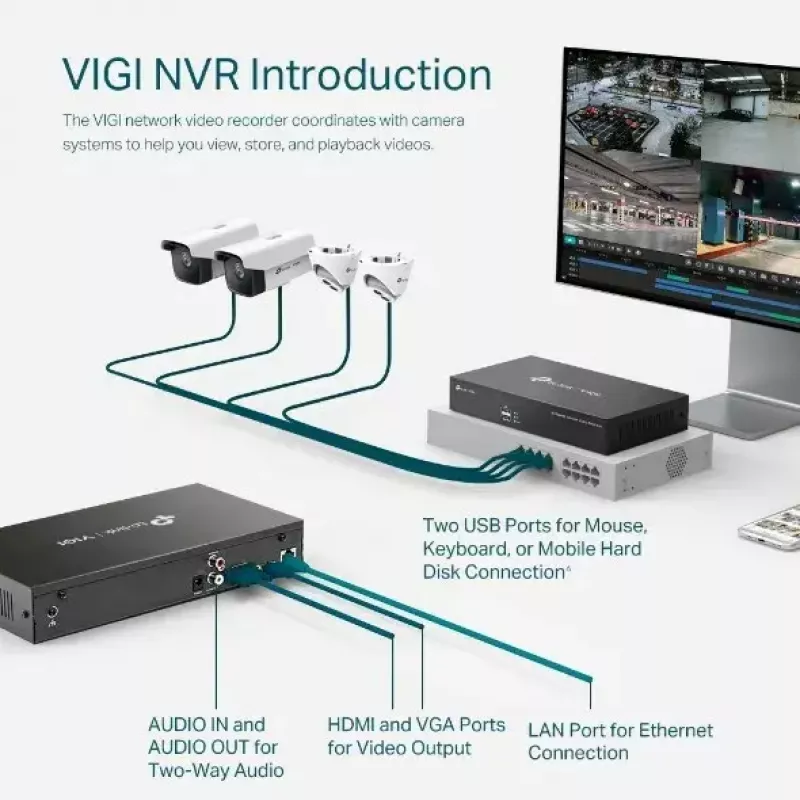 TP-LINK VIGI 8-kanaliline võrguvideomakk