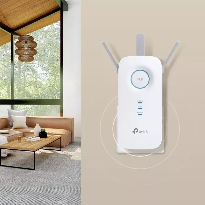 TP-Link RE550 võrgupikendaja Võrgu saatja ja vastuvõtja Valge 10, 100, 1000 Mbit/s