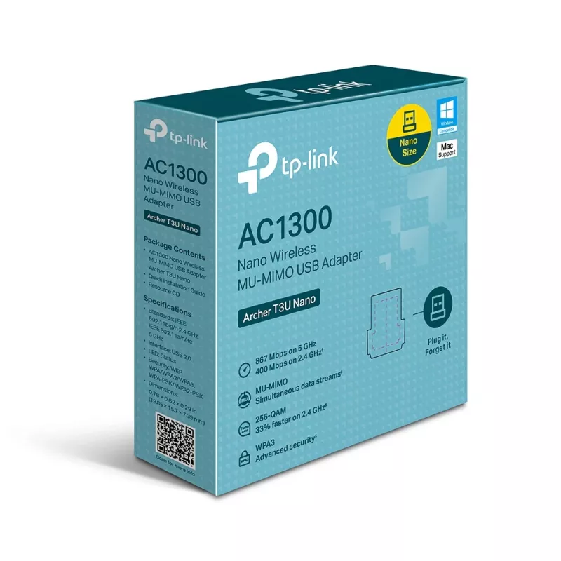 TP-Link AC1300 Nano traadita MU-MIMO USB-adapter