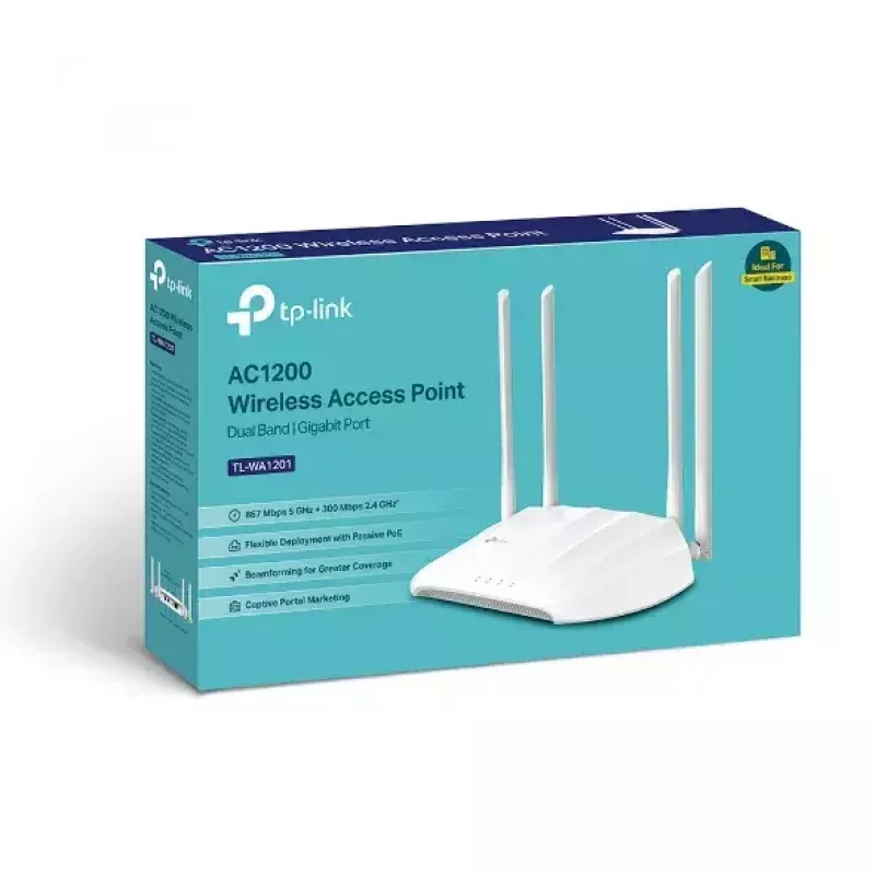 TP-Link TL-WA1201 traadita pääsupunkt 867 Mbit/s Valge Power over Ethernet (PoE)