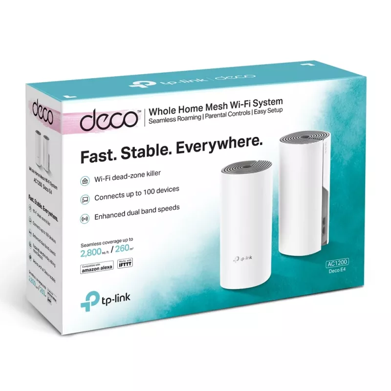 TP-Link AC1200 Deco kogu kodu mesh Wi-Fi süsteem, 2-pakk
