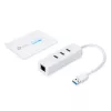TP-Link UE330 sülearvuti doki/pordi replikaator Juhtmega USB 3.2 Gen 1 (3.1 Gen 1) Type-A Valge