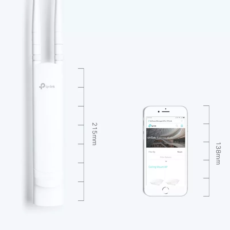 Traadita pääsupunkt TP-Link EAP110-Outdoor 2,4 GHz Wi-Fi N