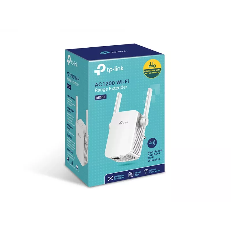 TP-Link AC1200 Mesh Wi-Fi leviala laiendaja, valge