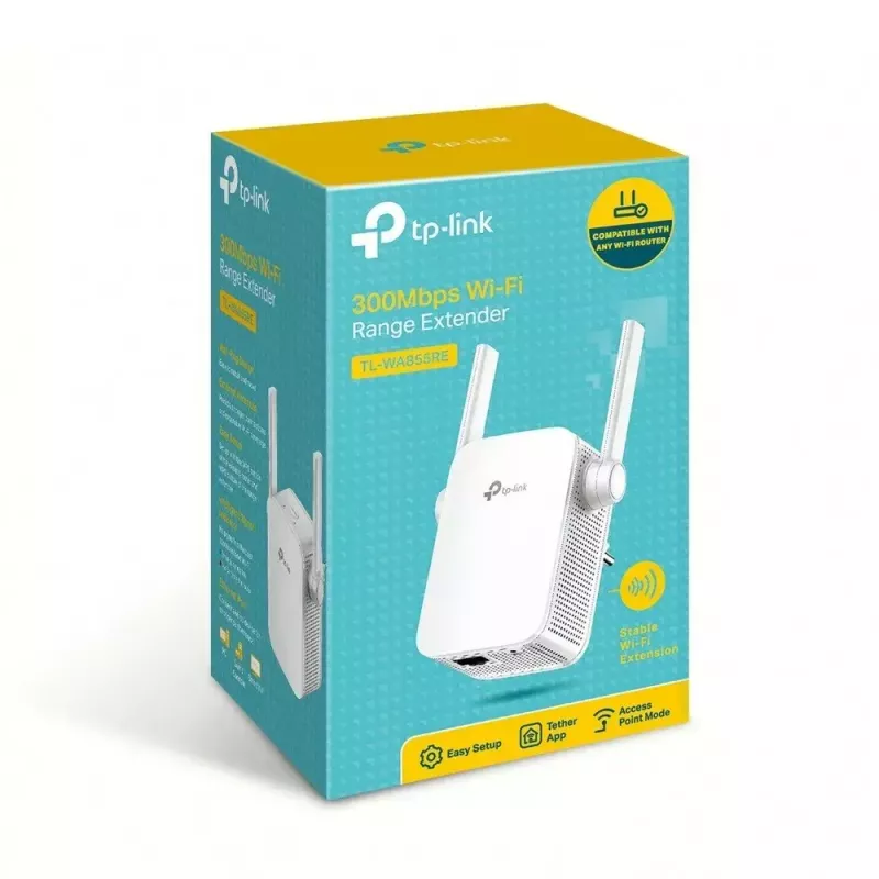 TP-Link TL-WA855RE võrgu laiendaja Võrgu saatja ja vastuvõtja Valge 10, 100 Mbit/s