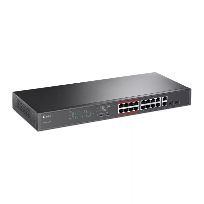 TP-Link 16-port 10/100Mbps + 2-port Gigabit haldamata PoE-lüliti