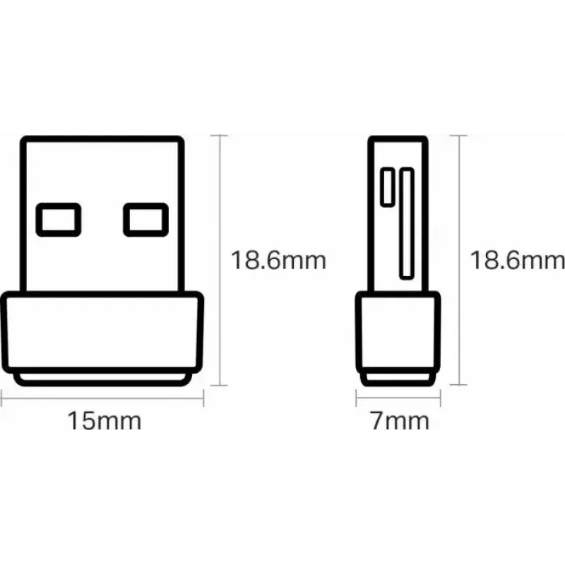 TP-Link Nano AC600 USB WiFi adapter (Archer T2U Nano) – 2,4G/5G kaheribaline traadita võrgu transiiver