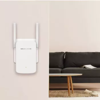 Juhtmevaba leviulatuse pikendaja MERCUSYS ME30 AC1200 — kaheribaline 802.11b/g, 2 välist antenni, 1x RJ-45