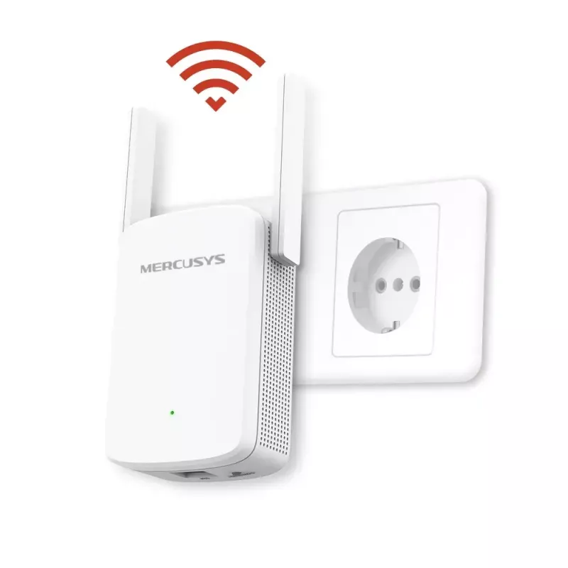 Juhtmevaba leviulatuse pikendaja MERCUSYS ME30 AC1200 — kaheribaline 802.11b/g, 2 välist antenni, 1x RJ-45