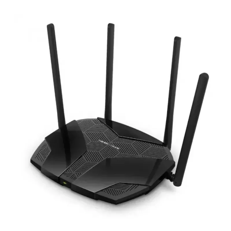 Laualine ruuter MERCUSYS MR80X — Kaheribaline Wi‑Fi 6 (802.11ax), 3000 Mbps, 4 välist antenni, 3 Gigabit LAN-porti