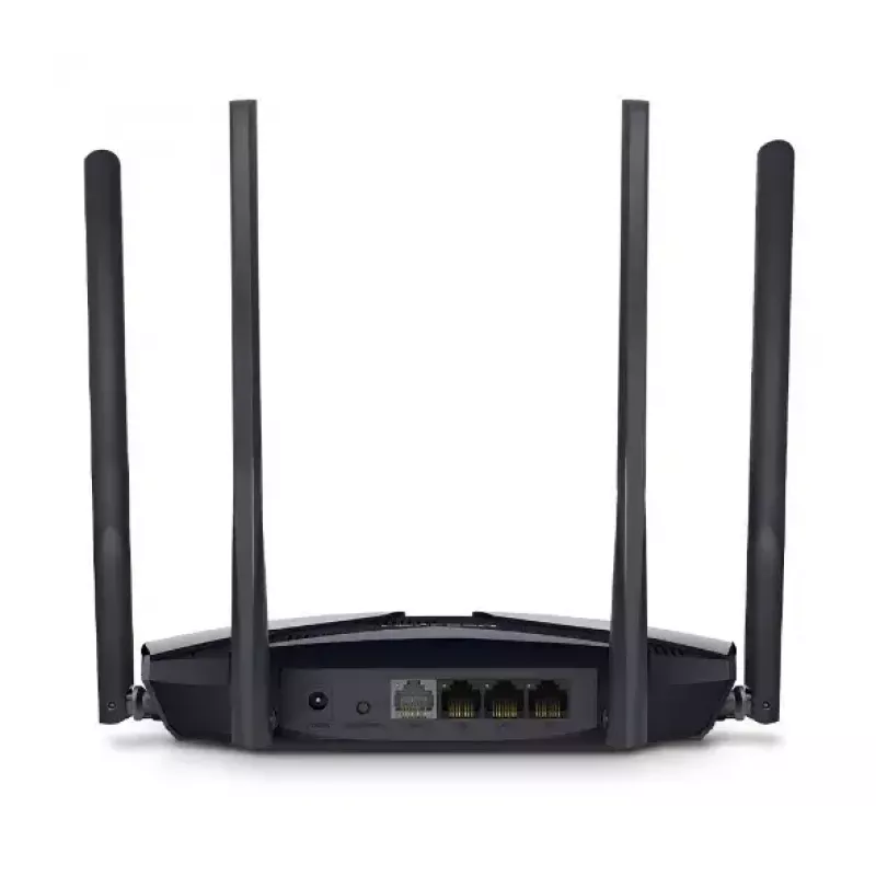 Laualine ruuter MERCUSYS MR80X — Kaheribaline Wi‑Fi 6 (802.11ax), 3000 Mbps, 4 välist antenni, 3 Gigabit LAN-porti