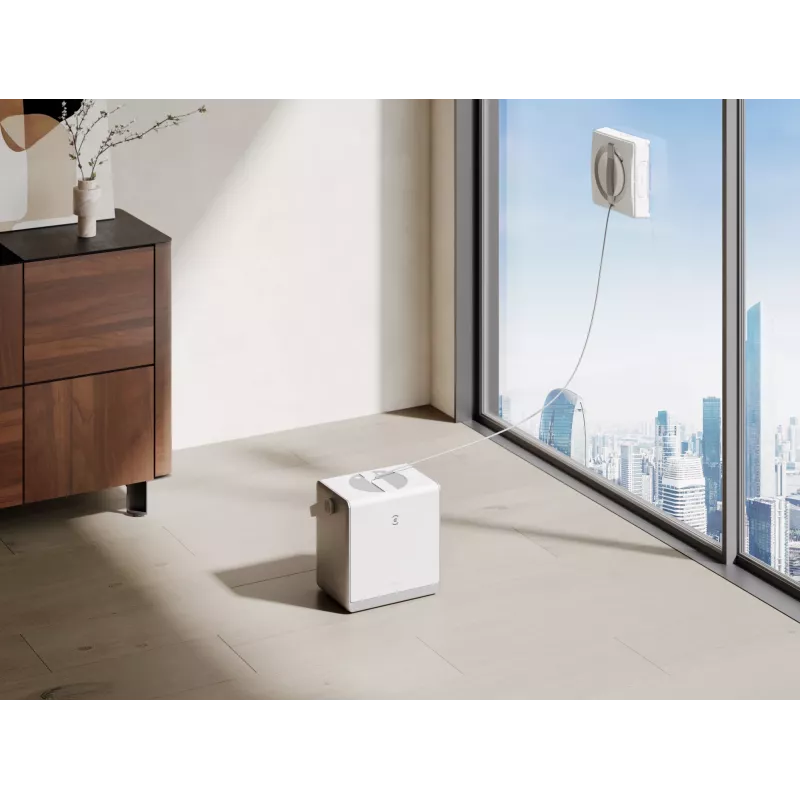 Akende pesur Ecovacs WINBOT W2 OMNI — aku 4500 mAh, 96 W, harjadeta mootor, 260×251 mm lapp, juhe 5,5 m, minimaalne aken 30×40 cm