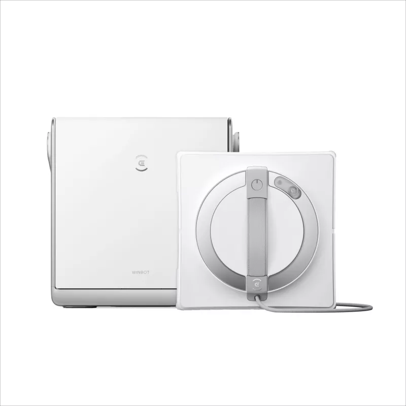 Akende pesur Ecovacs WINBOT W2 OMNI — aku 4500 mAh, 96 W, harjadeta mootor, 260×251 mm lapp, juhe 5,5 m, minimaalne aken 30×40 cm