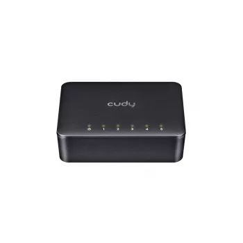 Võrgulüliti Cudy GS105D, 5-pordiline Gigabit Ethernet (10/100/1000), 1 Gbit/s ribalaius, alalisvool 5 V toide