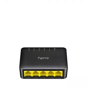 Võrgulüliti Cudy GS105D, 5-pordiline Gigabit Ethernet (10/100/1000), 1 Gbit/s ribalaius, alalisvool 5 V toide