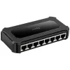 Võrgulüliti Cudy GS108D 8-pordiline Gigabit Ethernet (10/100/1000), 16 Gbit/s lülitus, DC 5V, lauaarvuti, must