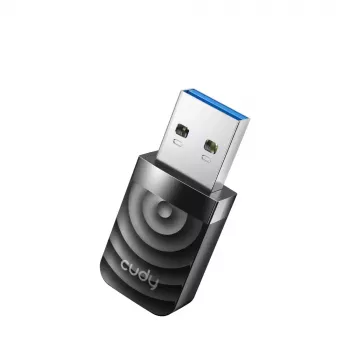 Juhtmevaba USB võrguadapter Cudy WU1300S, kaheribaline 2,4/5 GHz, Wi‑Fi 5 (802.11ac), 867 Mbps, RTL8812BU