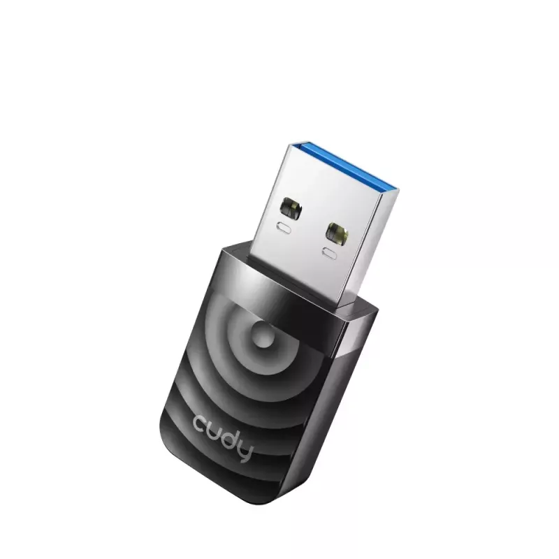 Juhtmevaba USB võrguadapter Cudy WU1300S, kaheribaline 2,4/5 GHz, Wi‑Fi 5 (802.11ac), 867 Mbps, RTL8812BU