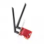 Sisemine WLAN/Bluetooth PCIe võrgukaart Cudy WE3000S — Kolmriba 2.4/5/6 GHz, Intel AX210, Bluetooth 5.2, 2400 Mbps, Täiskõrgus/Madalkõrgus