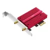 Sisemine WLAN/Bluetooth võrgukaart Cudy WE4000 — PCIe, Intel AX200, Wi‑Fi 6 kolmriba (2.4/5/6 GHz), 2400 Mbit/s, Bluetooth 5.0