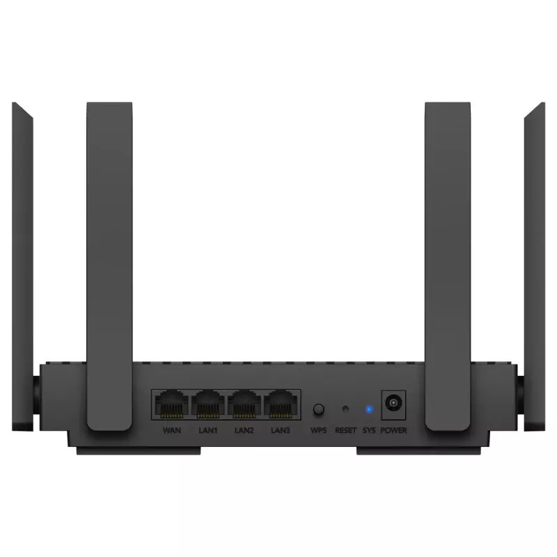 Laualine ruuter Cudy WR1500 — kaheribaline (2,4/5 GHz), Wi‑Fi 6/4, 4x Gigabit LAN, MU‑MIMO, välisantennid
