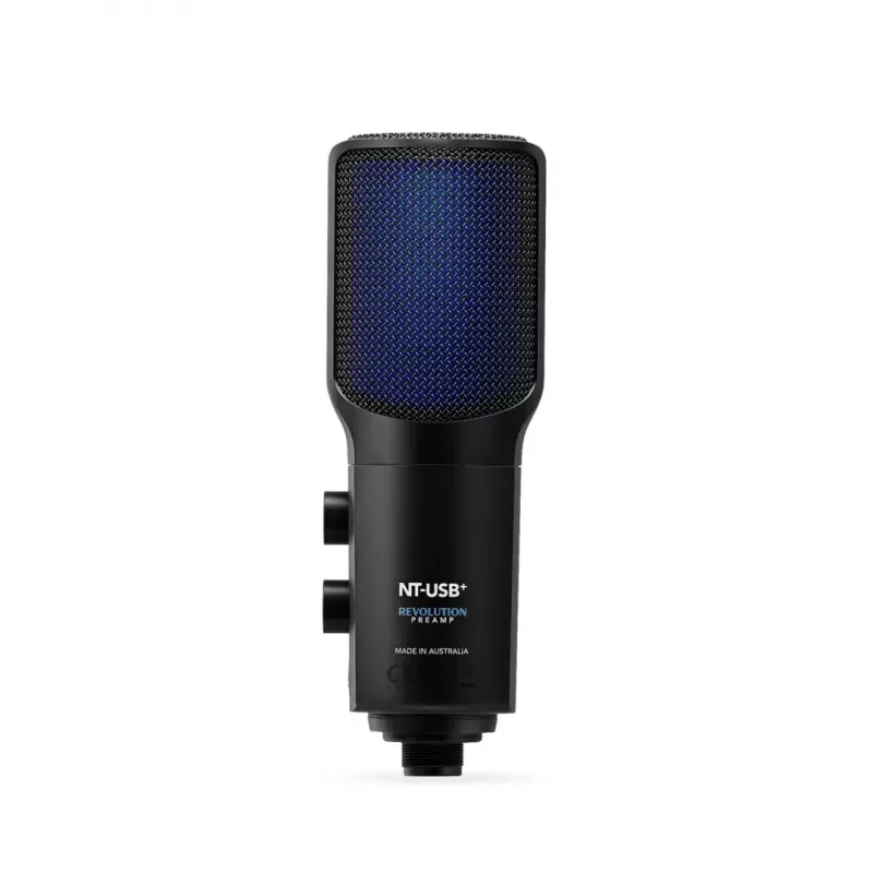 Kondensaatormikrofon USB PC-le RØDE NT-USB+ — kardioid, 24-bit/48 kHz, 20–20000 Hz, 3,5 mm kõrvaklappide väljund, USB-C, must