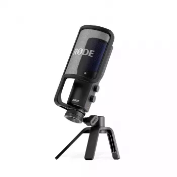 Kondensaatormikrofon USB PC-le RØDE NT-USB+ — kardioid, 24-bit/48 kHz, 20–20000 Hz, 3,5 mm kõrvaklappide väljund, USB-C, must