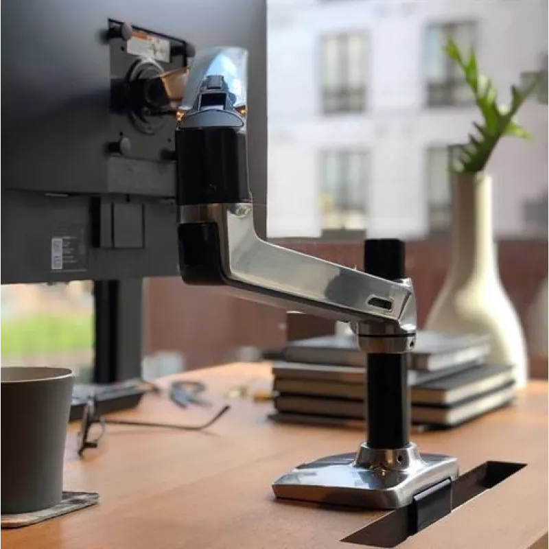 Ergotron LX lauale kinnitatav monitorihoidik, poleeritud alumiinium