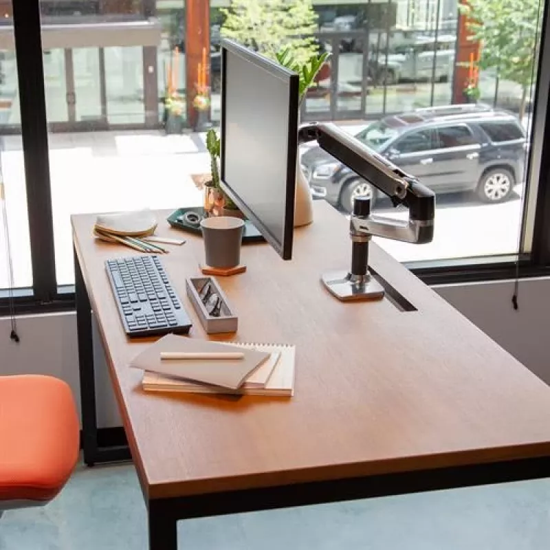 Ergotron LX lauale kinnitatav monitorihoidik, poleeritud alumiinium