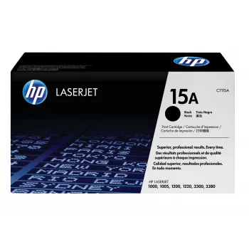 HP 15A must originaal LaserJet toonerikassett, 2500 lehekülge, must, 1 tk
