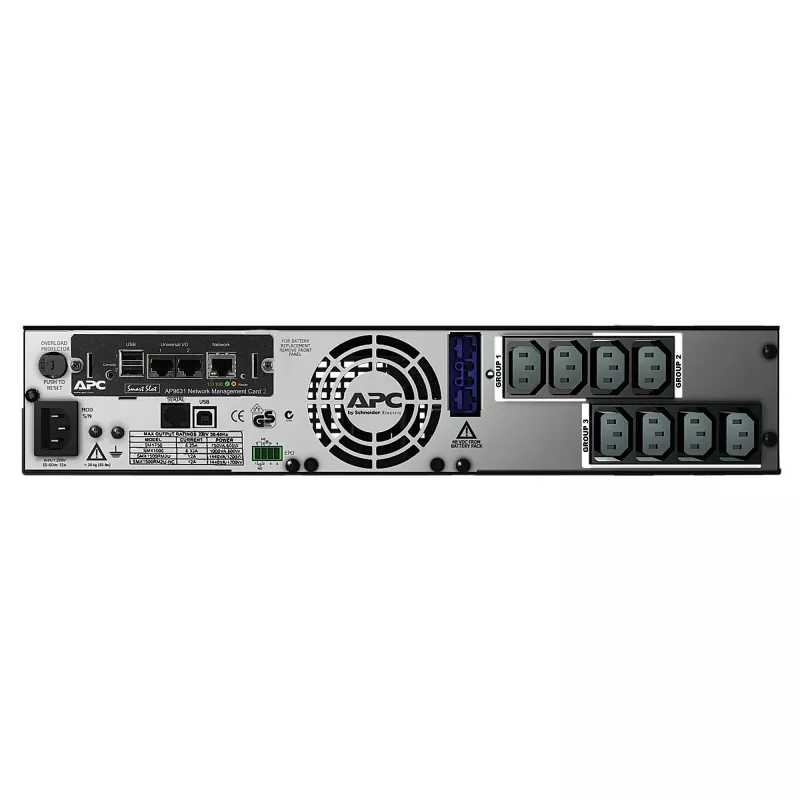 APC Smart-UPS X SMX1500RMI2UNC - 1500VA, 8x C13 väljund, USB, laiendatav tööaeg, NMC