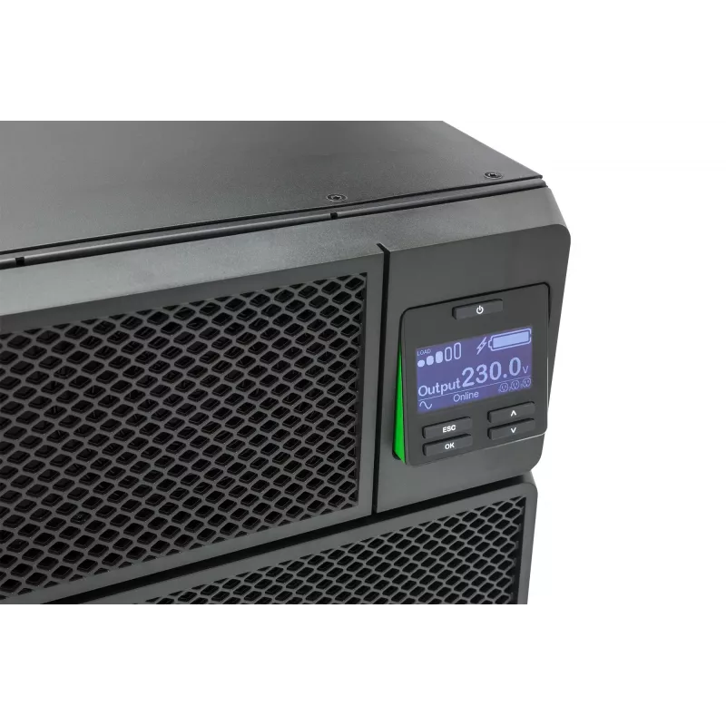 APC Smart-UPS On-Line SRT5KRMXLI - 5000VA, 6x C13, 4x C19 väljund, riiulipaigaldus, sisseehitatud NMC