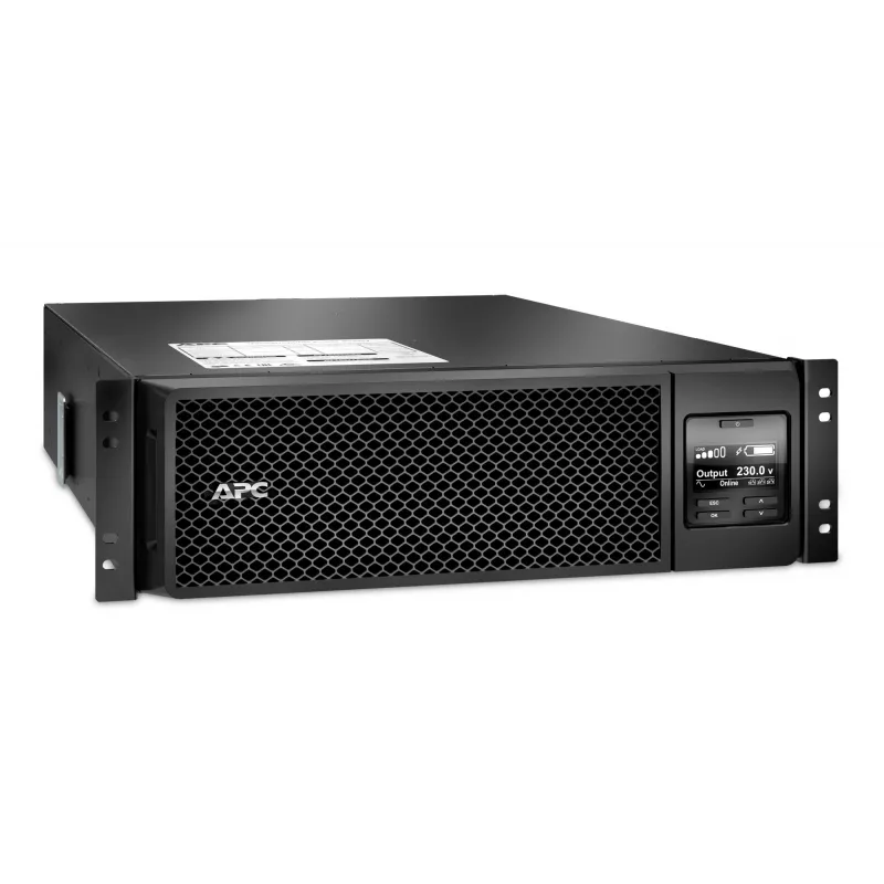 APC Smart-UPS On-Line SRT5KRMXLI - 5000VA, 6x C13, 4x C19 väljund, riiulipaigaldus, sisseehitatud NMC