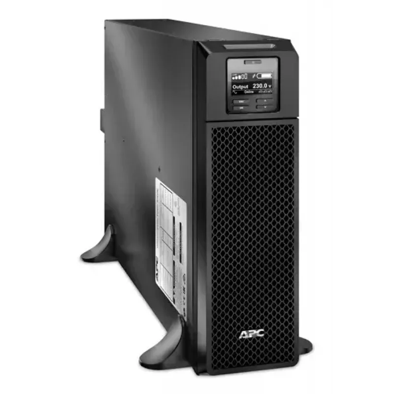 APC Smart-UPS On-Line, 5kVA, torn, 230V, 6x C13+4x C19 IEC pistikupesa, võrgukaart+SmartSlot, pikendatud tööaeg, ilma siinikomplektita