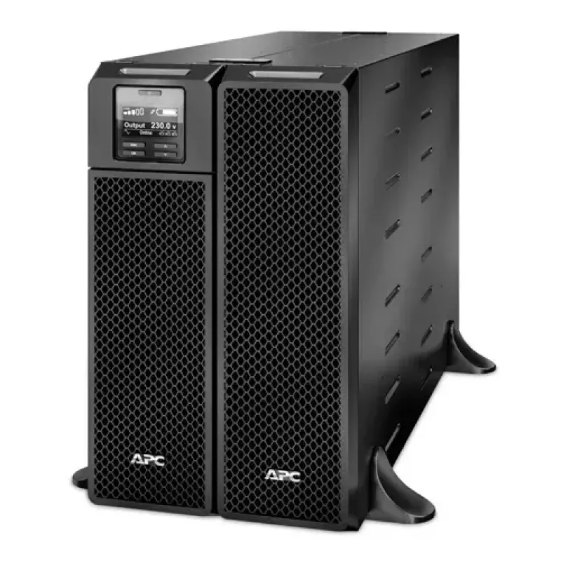 APC Smart-UPS On-Line, 5kVA, torn, 230V, 6x C13+4x C19 IEC pistikupesa, võrgukaart+SmartSlot, pikendatud tööaeg, ilma siinikomplektita